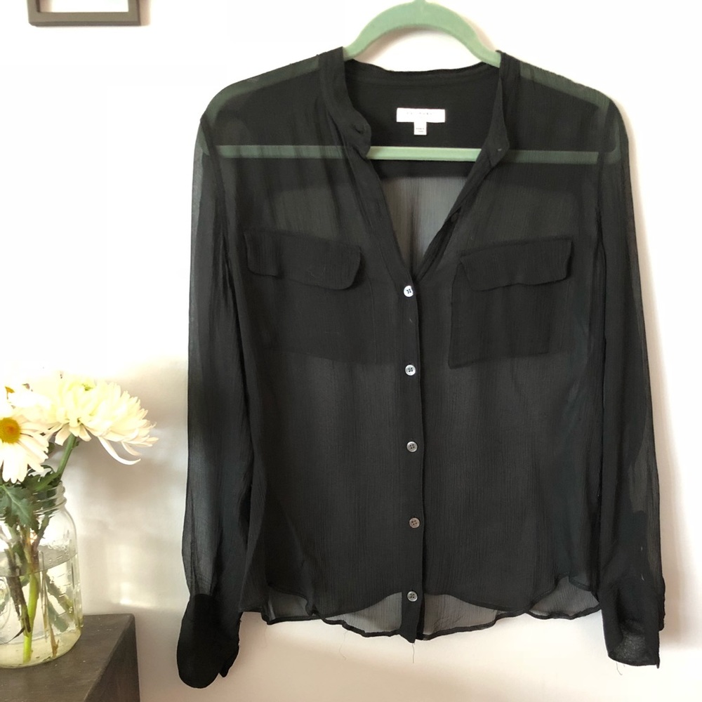 Equipment sheer button down